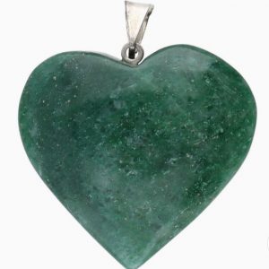 Colgante de corazón de aventurina