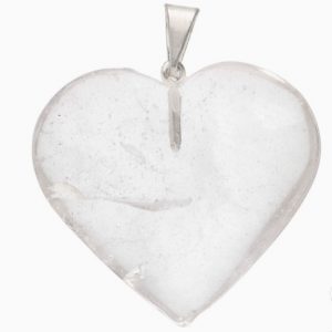 Colgante de corazón de cuarzo