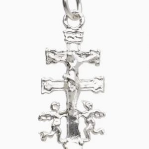 Colgante Cruz de Caravaca en Plata de Ley 925