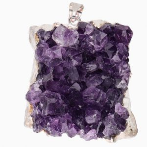 Colgante con drusa de amatista